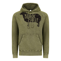 Vintage Olive black sheep silhouette Vintage Hoodie - artisFamous
