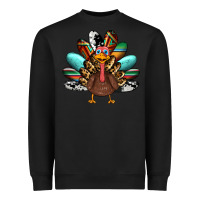 Black thanksgiving turkey Heavyweight Sweatshirt - RanaPortraitStore