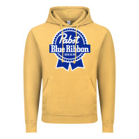 Vintage Mustard pabst blue ribbon Vintage Hoodie - artisFamous