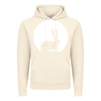 Vintage Artic bunny and full moon funny Vintage Hoodie - artisFamous