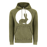 Vintage Olive bunny and full moon funny Vintage Hoodie - artisFamous