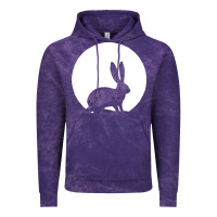 Cloud Purple bunny and full moon funny Vintage Hoodie - artisFamous