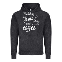 Vintage Black Fueled by jesus and coffee Vintage Hoodie - artisFamous