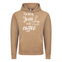 Vintage Coffee Fueled by jesus and coffee Vintage Hoodie - artisFamous