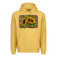 Antique Gold sunflower serape leopard background Premium Hoodie - Jasminsmagicworld