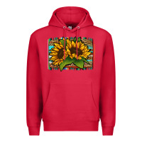 Cardinal sunflower serape leopard background Premium Hoodie - Jasminsmagicworld