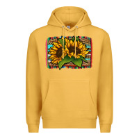 Mustard sunflower serape leopard background Premium Hoodie - Jasminsmagicworld