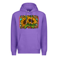 Purple sunflower serape leopard background Premium Hoodie - Jasminsmagicworld