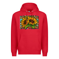Red sunflower serape leopard background Premium Hoodie - Jasminsmagicworld