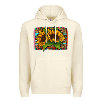 Sandshell sunflower serape leopard background Premium Hoodie - Jasminsmagicworld