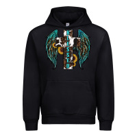 Black western wings cross blessed Urban Hoodie - RanaPortraitStore
