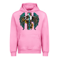Fuchsia Pink western wings cross blessed Urban Hoodie - RanaPortraitStore