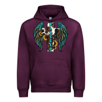 Mauve Wine western wings cross blessed Urban Hoodie - RanaPortraitStore