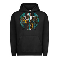 Pigment Black western wings cross blessed Urban Hoodie - RanaPortraitStore