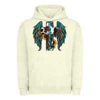 Pigment Pistachio western wings cross blessed Urban Hoodie - RanaPortraitStore