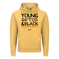 Vintage Mustard young gifted and black african american men Vintage Hoodie - artisFamous