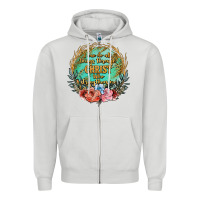 Dove Grey i can do all things through christ who strenghtens me Zipper Hoodie - JahusDesignShop