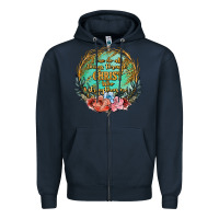 Navy i can do all things through christ who strenghtens me Zipper Hoodie - JahusDesignShop