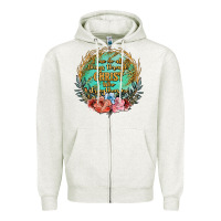 Oatmeal Heather i can do all things through christ who strenghtens me Zipper Hoodie - JahusDesignShop