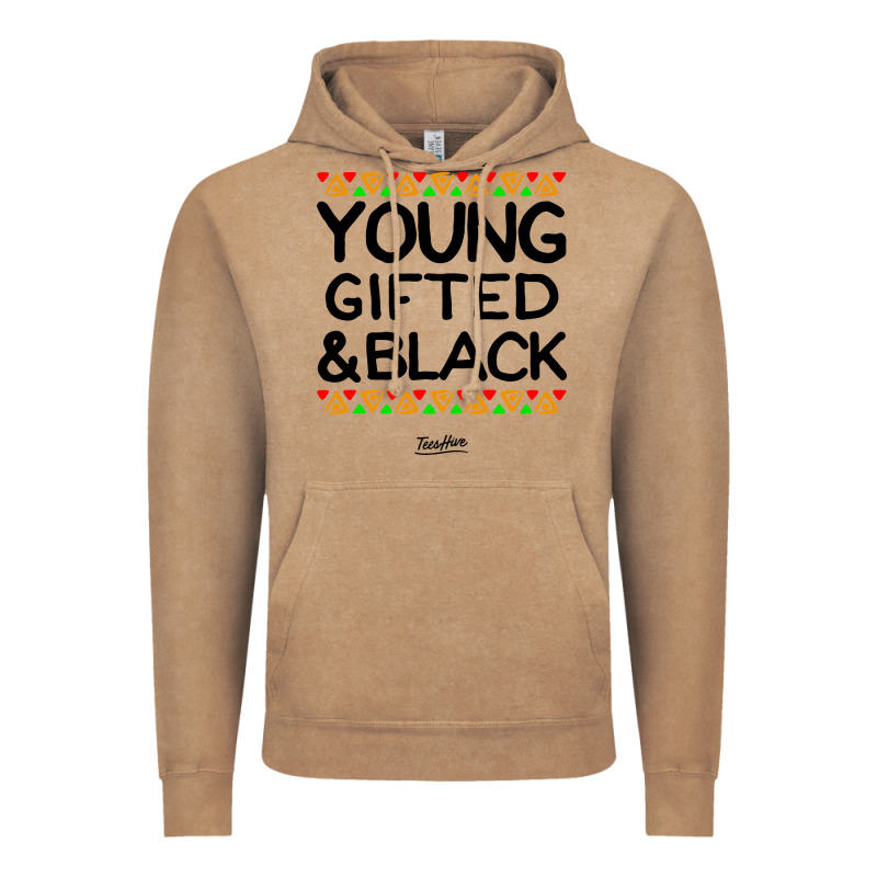 Young Gifted And Black African American Men Vintage Hoodie by artisFamous | Teevron