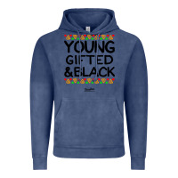 Vintage Denim young gifted and black african american men Vintage Hoodie - artisFamous