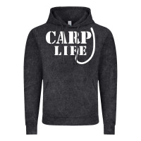 Vintage Black carp life funny fish fishing Vintage Hoodie - artisFamous