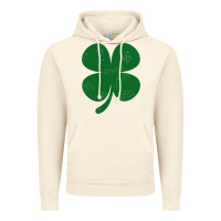 Vintage Artic distressed green four leaf clover Vintage Hoodie - artisFamous