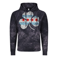 Cloud Black irish chicago flag shamrock Vintage Hoodie - artisFamous
