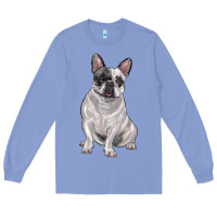 Colony Blue white black french bulldog Long Sleeve Tee - LillyAllenDesigns