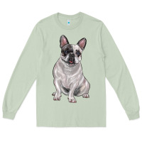 Matcha white black french bulldog Long Sleeve Tee - LillyAllenDesigns