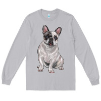 Moon Dust white black french bulldog Long Sleeve Tee - LillyAllenDesigns