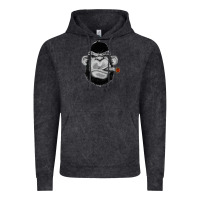 Vintage Black Monkey Smoking Vintage Hoodie - artisFamous