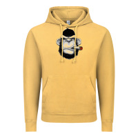 Vintage Mustard Monkey Smoking Vintage Hoodie - artisFamous