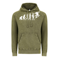 Vintage Olive Snowboarding Evolution | Snowboard Mountain Winter Vintage Hoodie - artisFamous