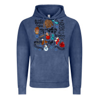 Vintage Denim winter festive essentials Vintage Hoodie - CowhideDigitalArt
