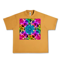 Peanut Butter neon cowhide with flower seamless pattern Urban Heavy Tee - BundleAndBundleShop