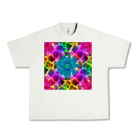Pistachio neon cowhide with flower seamless pattern Urban Heavy Tee - BundleAndBundleShop