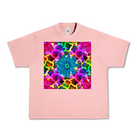 Salmon neon cowhide with flower seamless pattern Urban Heavy Tee - BundleAndBundleShop