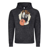 Vintage Black manic taz Vintage Hoodie - artisFamous