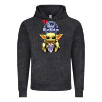 Vintage Black Baby Yoda Hugs Pabst Blue Ribbon Beer Vintage Hoodie - artisFamous