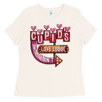 Bone Valentines Day Cupid's Love Lodge Ladies Tee - FaDigitalArtStudio