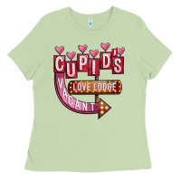 Matcha Valentines Day Cupid's Love Lodge Ladies Tee - FaDigitalArtStudio