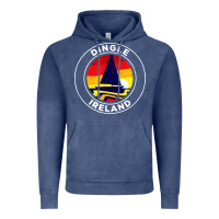 Vintage Denim dingle ireland vintage sailboat 70s retro sunset Vintage Hoodie - artisFamous