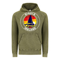 Vintage Olive dingle ireland vintage sailboat 70s retro sunset Vintage Hoodie - artisFamous