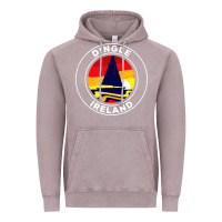 Vintage Zinc dingle ireland vintage sailboat 70s retro sunset Vintage Hoodie - artisFamous