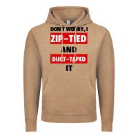 Vintage Coffee don't worry i zip tied and duct taped it Vintage Hoodie - artisFamous
