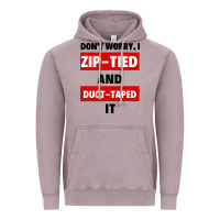 Vintage Zinc don't worry i zip tied and duct taped it Vintage Hoodie - artisFamous