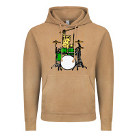 Vintage Camel drummer cat music lover musician playing the drums Vintage Hoodie - artisFamous