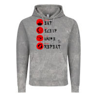 Cloud Rock eat sleep anime repeat japanese Vintage Hoodie - artisFamous