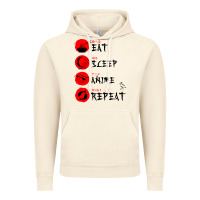 Vintage Artic eat sleep anime repeat japanese Vintage Hoodie - artisFamous